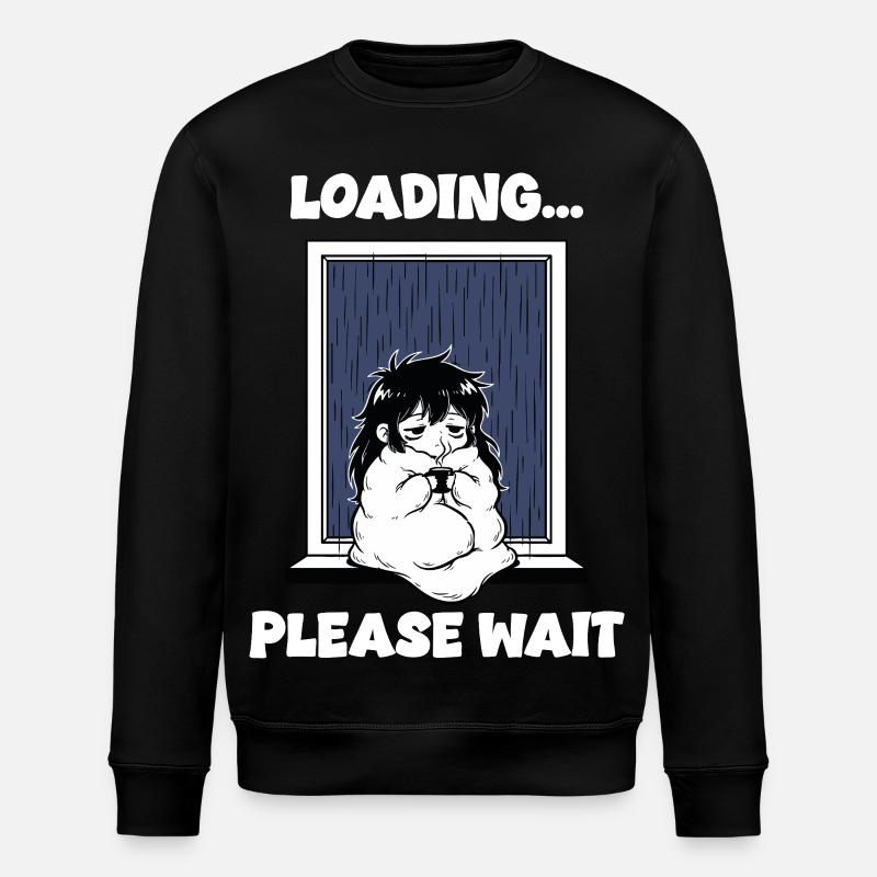 Pluie Loading Please Wait Manga Mood - Sweat bio ROLLER Stanley/Stella Unisexe - noir