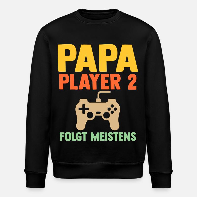 Père Équipe Papa - Sweat bio ROLLER Stanley/Stella Unisexe - noir