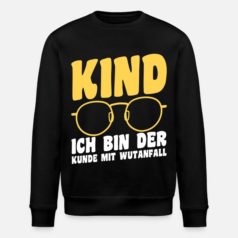 Tochter Sohn - Stanley/Stella Unisex Bio-Sweatshirt ROLLER - Schwarz