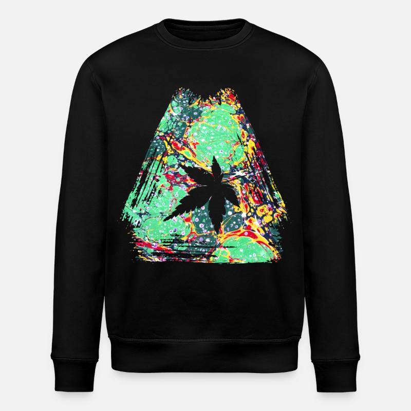 feuille d’automne e 240 - Sweat bio ROLLER Stanley/Stella Unisexe - noir