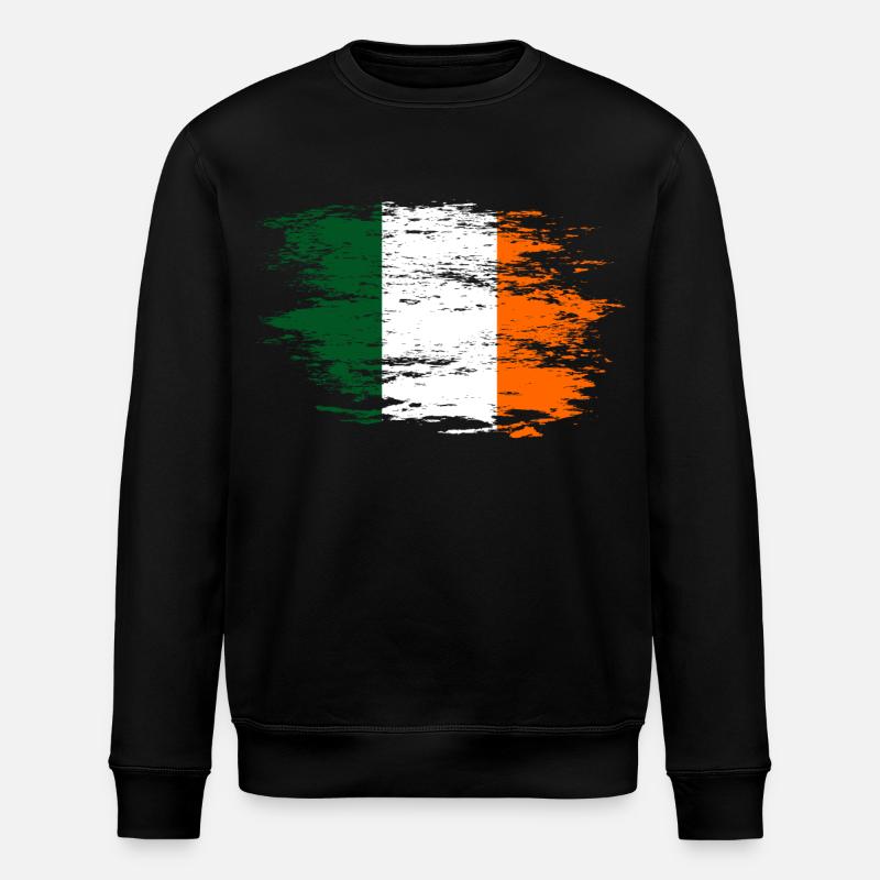 Drapeau de l’Irlande utilisé - Sweat bio ROLLER Stanley/Stella Unisexe - noir