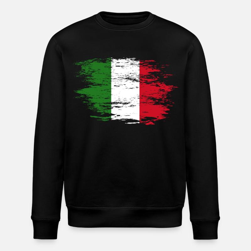 Drapeau de l’Italie utilisé - Sweat bio ROLLER Stanley/Stella Unisexe - noir