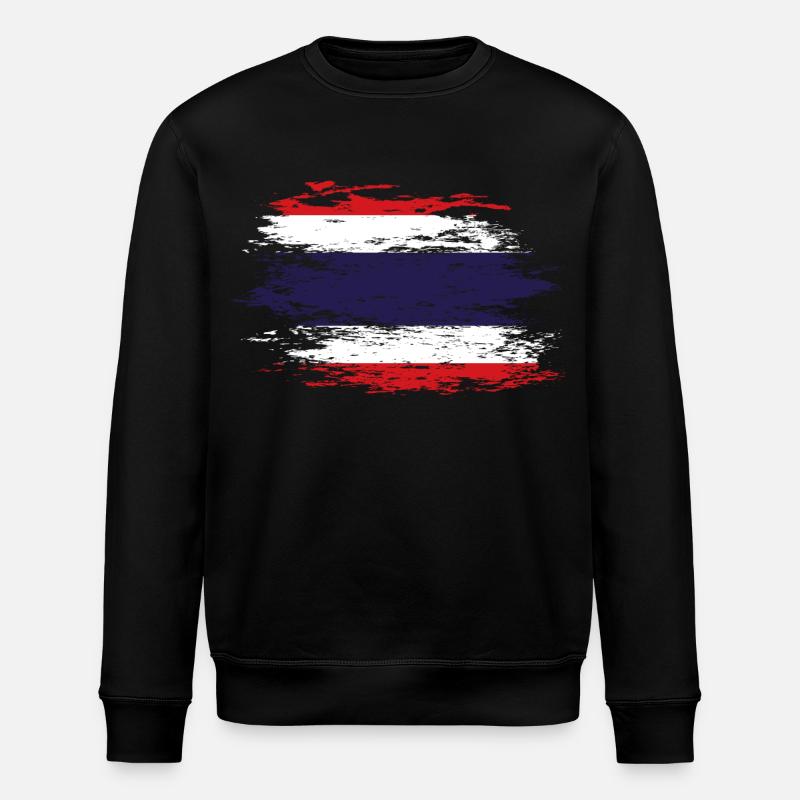 Drapeau thaïlandais utilisé - Sweat bio ROLLER Stanley/Stella Unisexe - noir