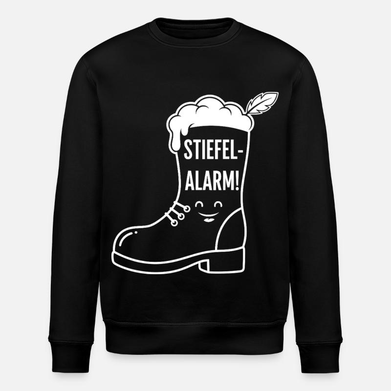 Stiefel Bier - Stanley/Stella Unisex Bio-Sweatshirt ROLLER - Schwarz