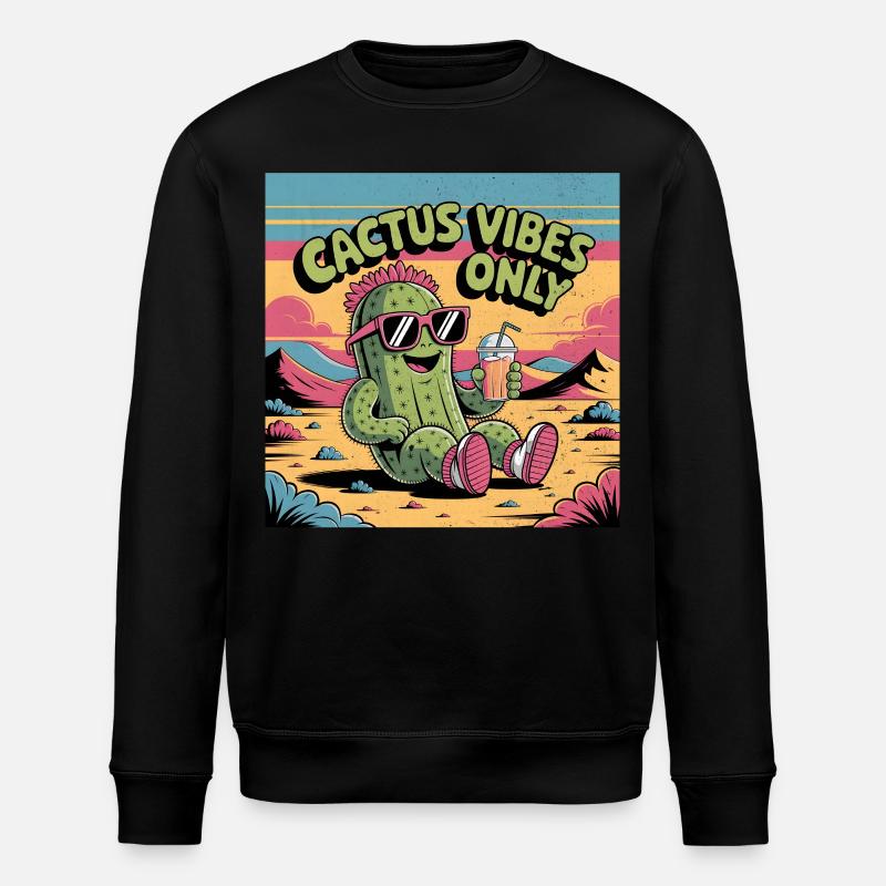 Cactus Vibes uniquement - Sweat bio ROLLER Stanley/Stella Unisexe - noir