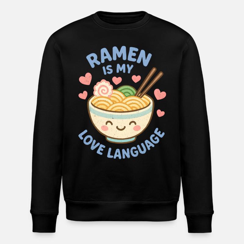 Ramen is my Love Language - Stanley/Stella ROLLER Unisex Organic Sweatshirt - black