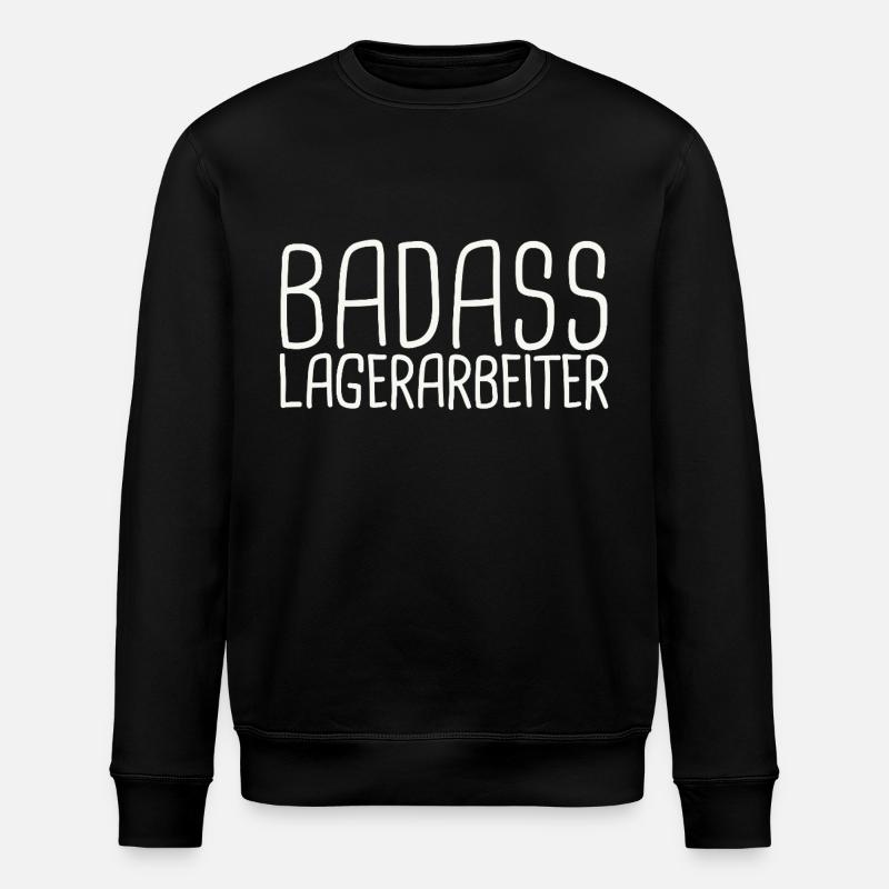 Employé d’entrepôt Badass - Sweat bio ROLLER Stanley/Stella Unisexe - noir