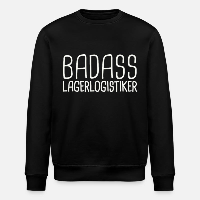 Warehouse logistics company Badass - Stanley/Stella ROLLER Unisex Organic Sweatshirt - black