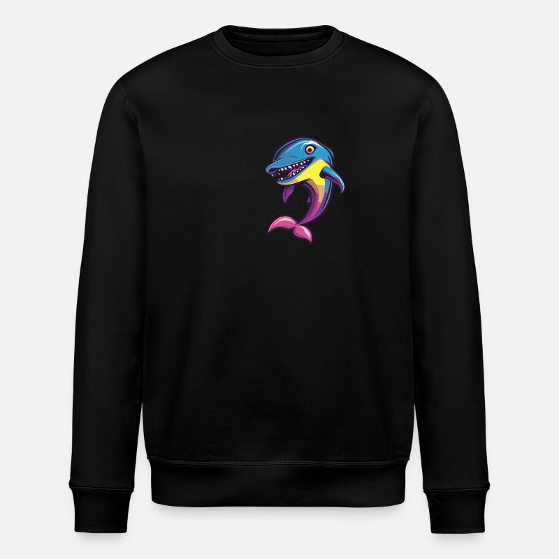 Delfin Halloween Tier - Stanley/Stella Unisex Bio-Sweatshirt ROLLER - Schwarz