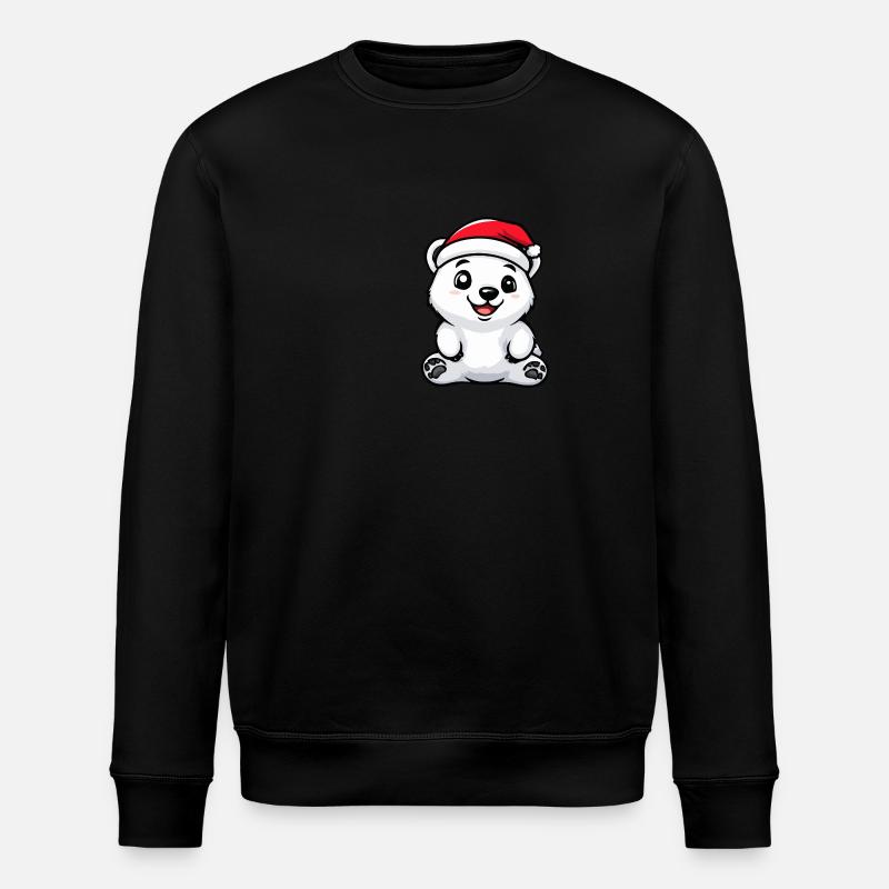 Ours polaire Noël mignon - Sweat bio ROLLER Stanley/Stella Unisexe - noir