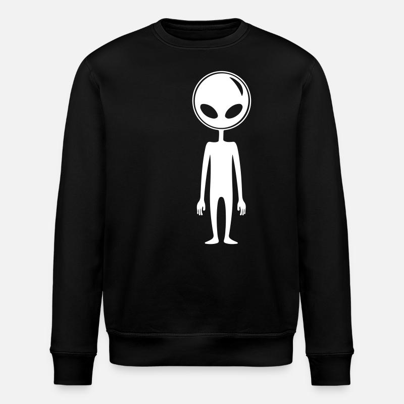 Alien Außerirdischer - Stanley/Stella Unisex Bio-Sweatshirt ROLLER - Schwarz