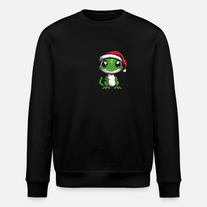 Lézard Noël Mignon - Sweat bio ROLLER Stanley/Stella Unisexe - noir