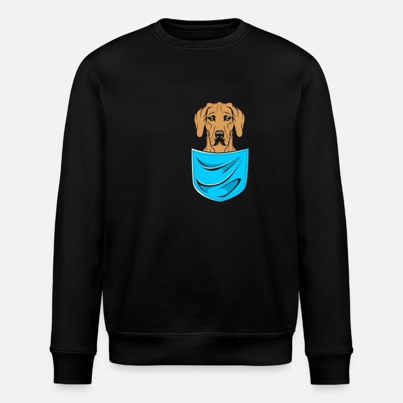 Rhodesian Ridgeback - Stanley/Stella ROLLER Unisex Organic Sweatshirt - black