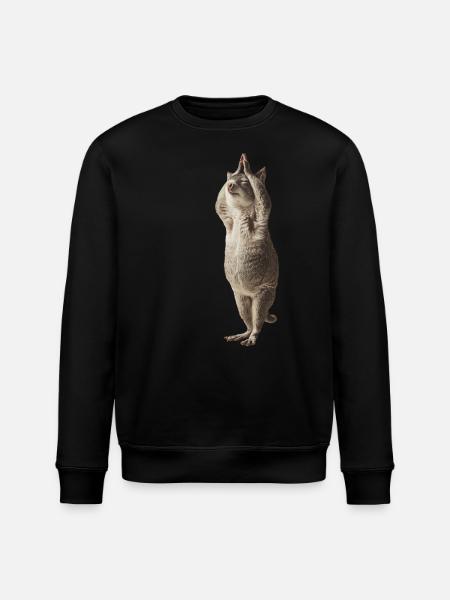 Chinchilla - Stanley/Stella Unisex Bio-Sweatshirt ROLLER - Schwarz