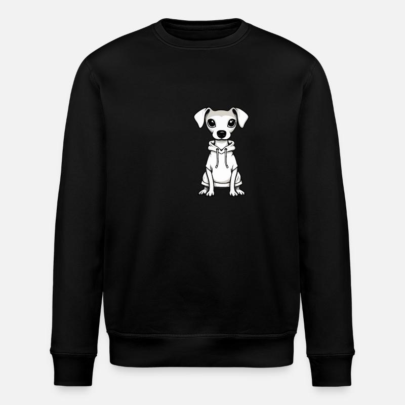 Whippet Chien Drôle - Sweat bio ROLLER Stanley/Stella Unisexe - noir