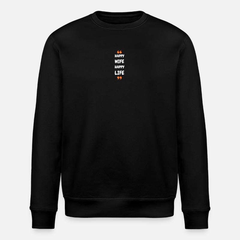 Femme Heureuse Vie Heureuse - Sweat bio ROLLER Stanley/Stella Unisexe - noir