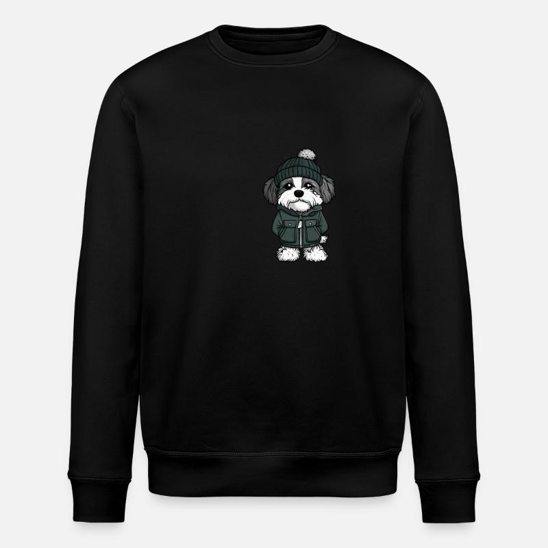 Chien Havanais Hiver - Sweat bio ROLLER Stanley/Stella Unisexe - noir