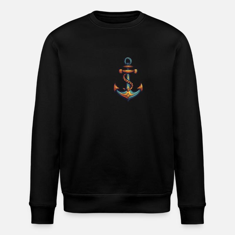 Anker Hafen - Stanley/Stella Unisex Bio-Sweatshirt ROLLER - Schwarz