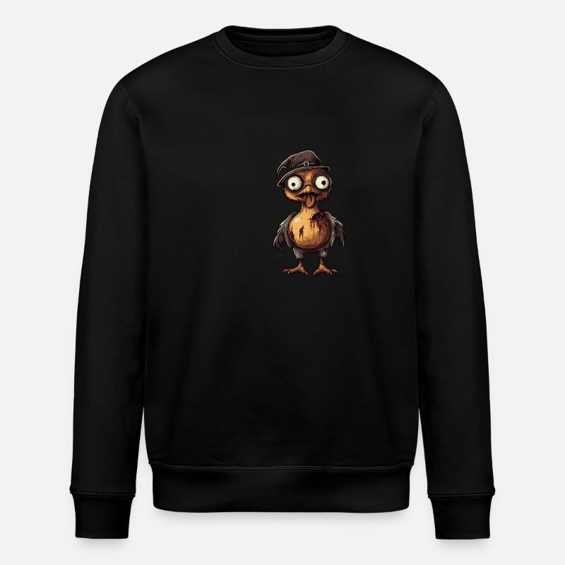 Turkey Halloween Comic Funny - Stanley/Stella ROLLER Unisex Organic Sweatshirt - black