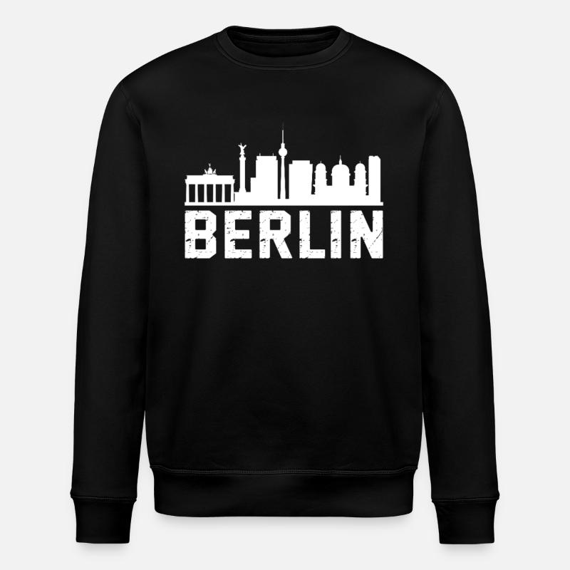 Berlin Skyline - Stanley/Stella Unisex Bio-Sweatshirt ROLLER - Schwarz