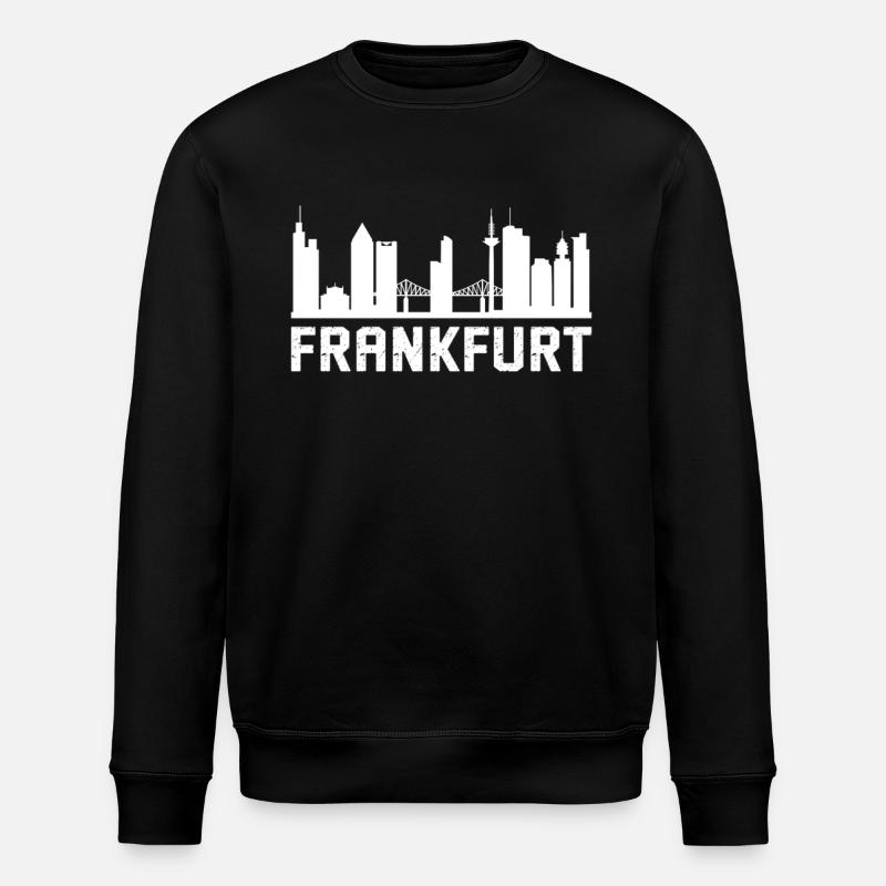 Frankfurt Skyline - Stanley/Stella ROLLER Unisex Organic Sweatshirt - black
