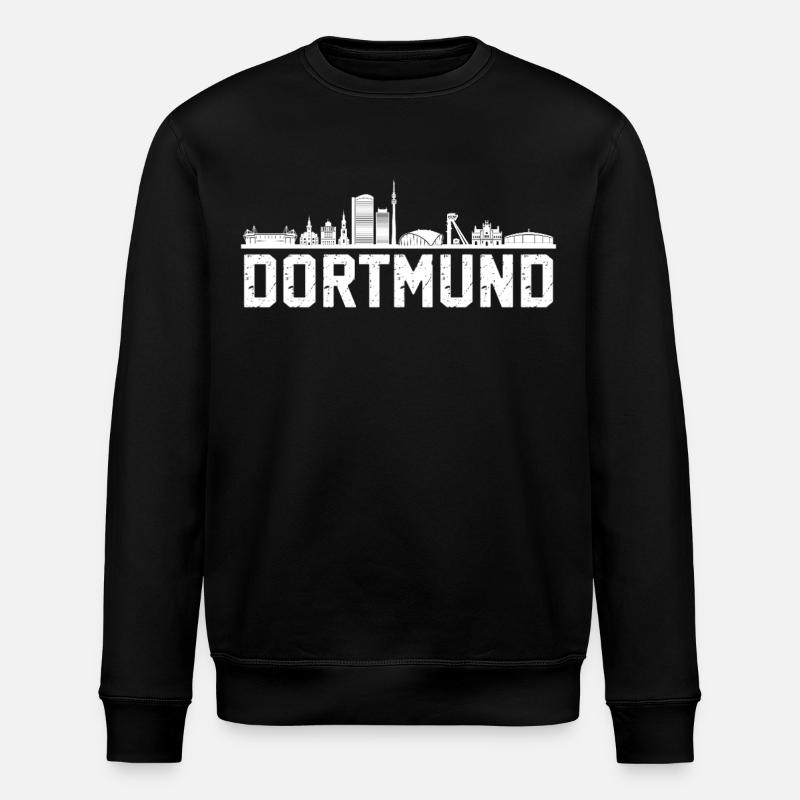 Skyline Dortmund - Stanley/Stella Unisex Bio-Sweatshirt ROLLER - Schwarz