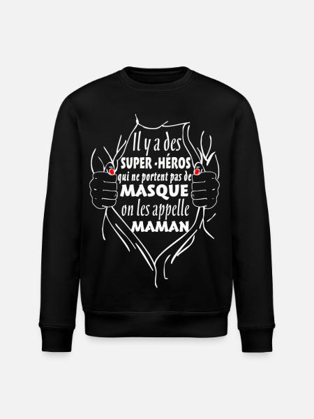 Maman Super-Héros - Sweat bio ROLLER Stanley/Stella Unisexe - noir