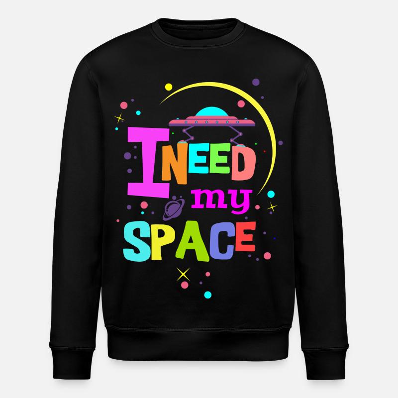 Ich brauche meinen Platz - Stanley/Stella Unisex Bio-Sweatshirt ROLLER - Schwarz