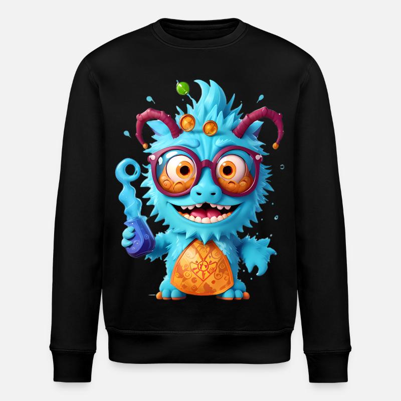 Professeur Monster - Sweat bio ROLLER Stanley/Stella Unisexe - noir