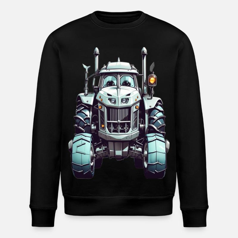 Tracteur avec des yeux - Sweat bio ROLLER Stanley/Stella Unisexe - noir