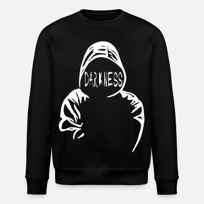 Die Dunkelheit - Stanley/Stella Unisex Bio-Sweatshirt ROLLER - Schwarz