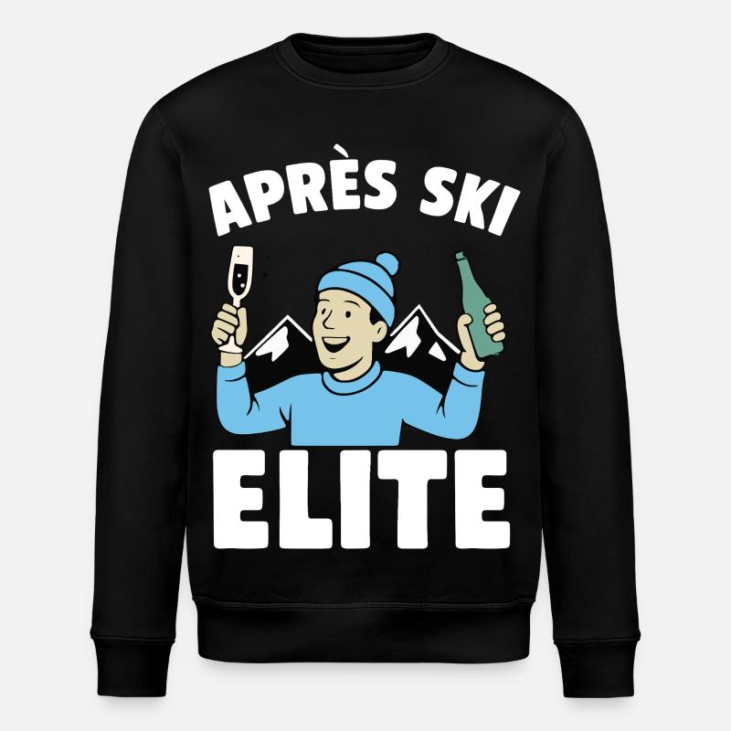 Après Ski Elite Celebration - Stanley/Stella ROLLER Unisex Organic Sweatshirt - black