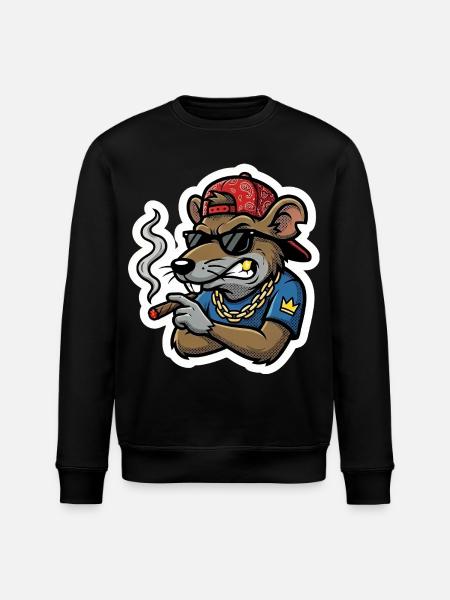 Rattenboss Zigarre - Sweat bio ROLLER Stanley/Stella Unisexe - noir