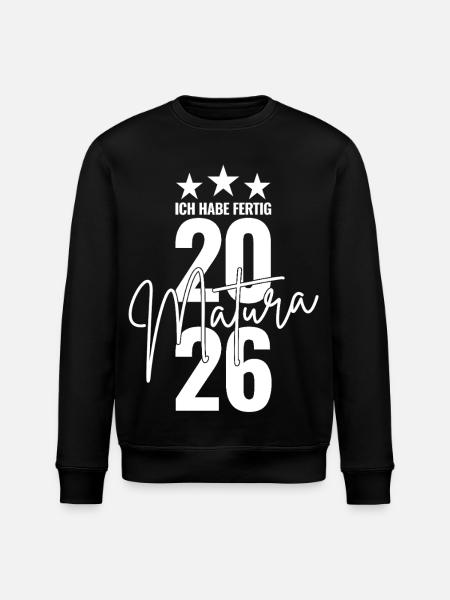 Matura 2026 I'm done - Stanley/Stella ROLLER Unisex Organic Sweatshirt - black