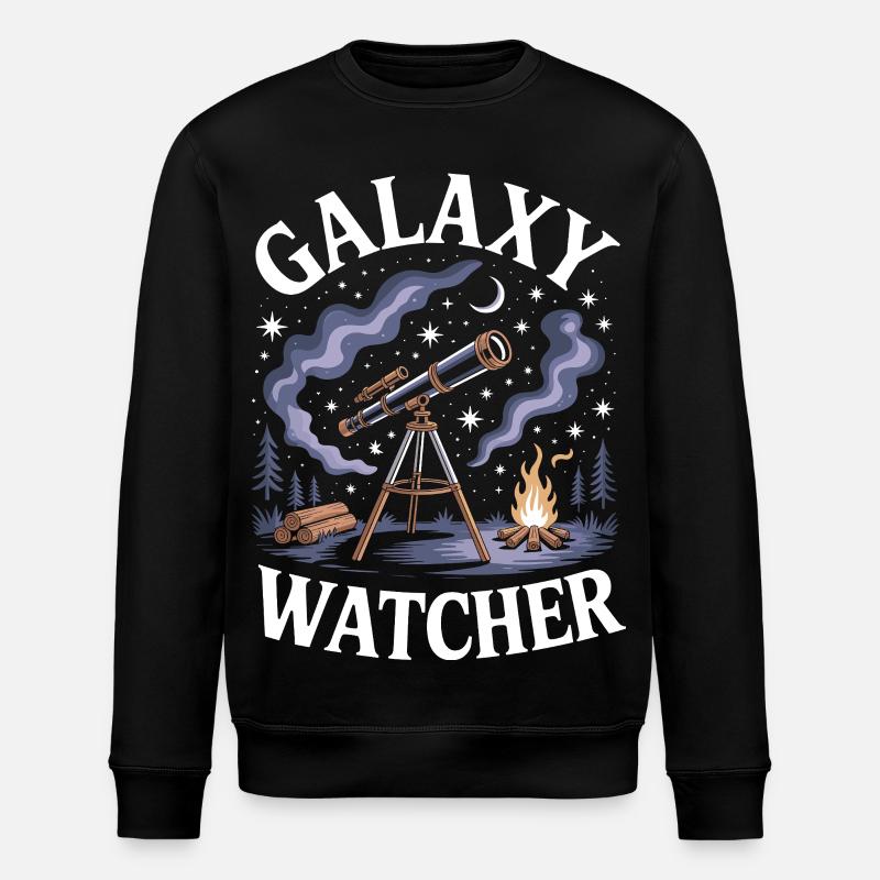 Galaxy Watcher - Stanley/Stella ROLLER Unisex Organic Sweatshirt - black