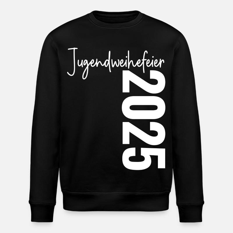 Jugendweihe Feier 2025 - Jugendweihefeier 2025 - Stanley/Stella Unisex Bio-Sweatshirt ROLLER - Schwarz