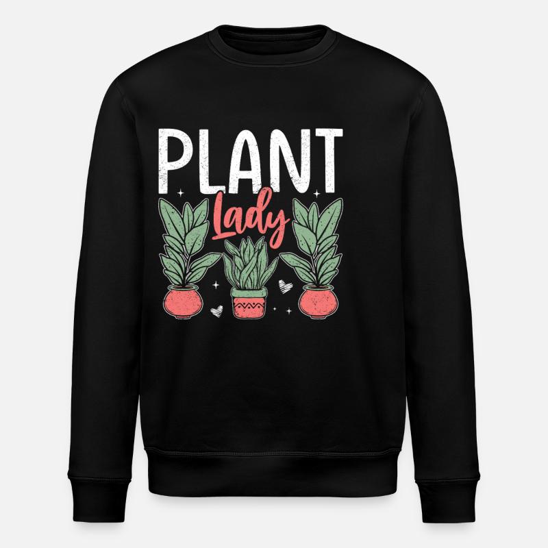 Plant Lady - Stanley/Stella ROLLER Unisex Organic Sweatshirt - black