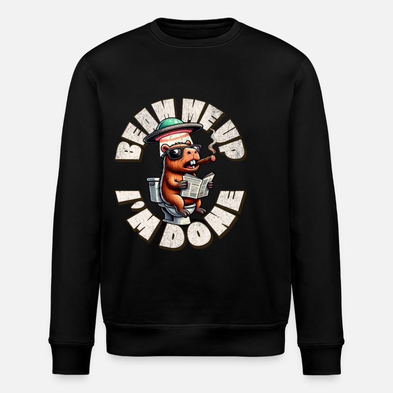 Beam Me Up I'm Done - Stanley/Stella Unisex Bio-Sweatshirt ROLLER - Schwarz