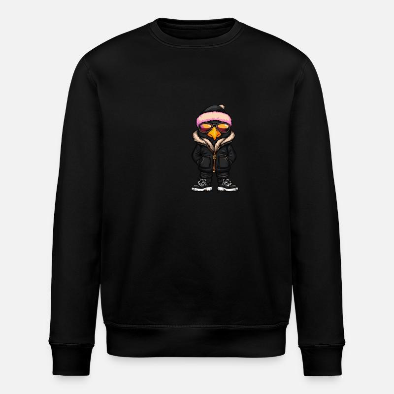 Harpie oiseau bande dessinée cool - Sweat bio ROLLER Stanley/Stella Unisexe - noir