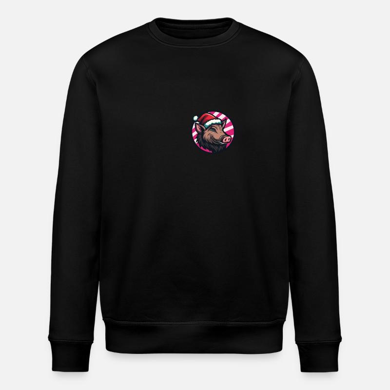 Cochon Noël Noël Sanglier - Sweat bio ROLLER Stanley/Stella Unisexe - noir