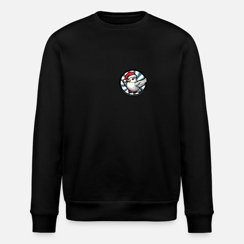 Dove Bird Christmas Christmas - Stanley/Stella ROLLER Unisex Organic Sweatshirt - black