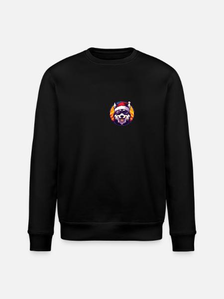 Samoyède Chien Noël Cool - Sweat bio ROLLER Stanley/Stella Unisexe - noir