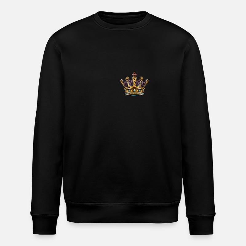 Crown Symbol - Stanley/Stella ROLLER Unisex Organic Sweatshirt - black