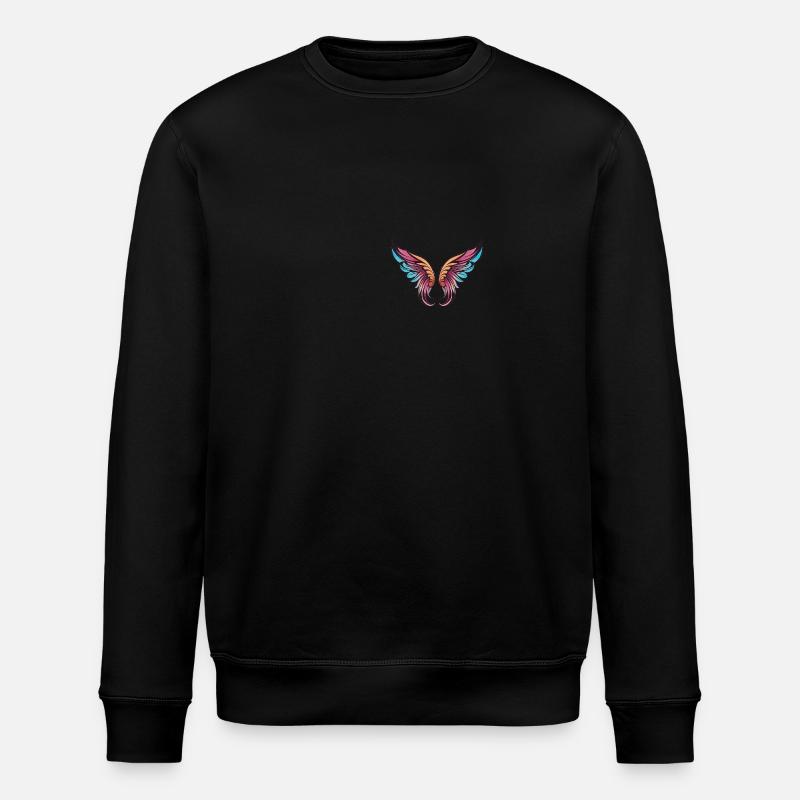 Wing symbolism - Stanley/Stella ROLLER Unisex Organic Sweatshirt - black
