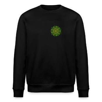 Explosion de dégradé vert Mandala Energy - Sweat bio ROLLER Stanley/Stella Unisexe - noir - Devant - Nik (191cm)