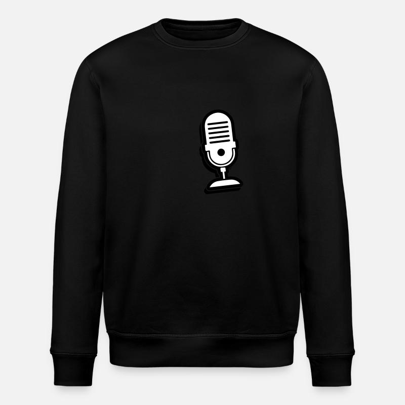 Mikrofon Symbol - Stanley/Stella Unisex Bio-Sweatshirt ROLLER - Schwarz