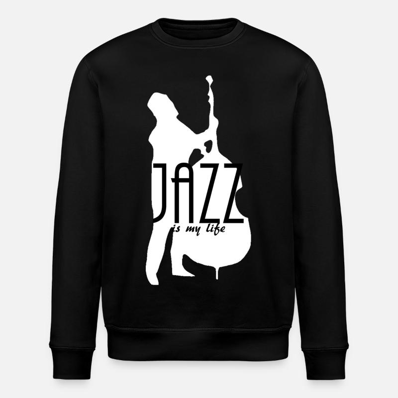 jazz is my life - Sweat bio ROLLER Stanley/Stella Unisexe - noir