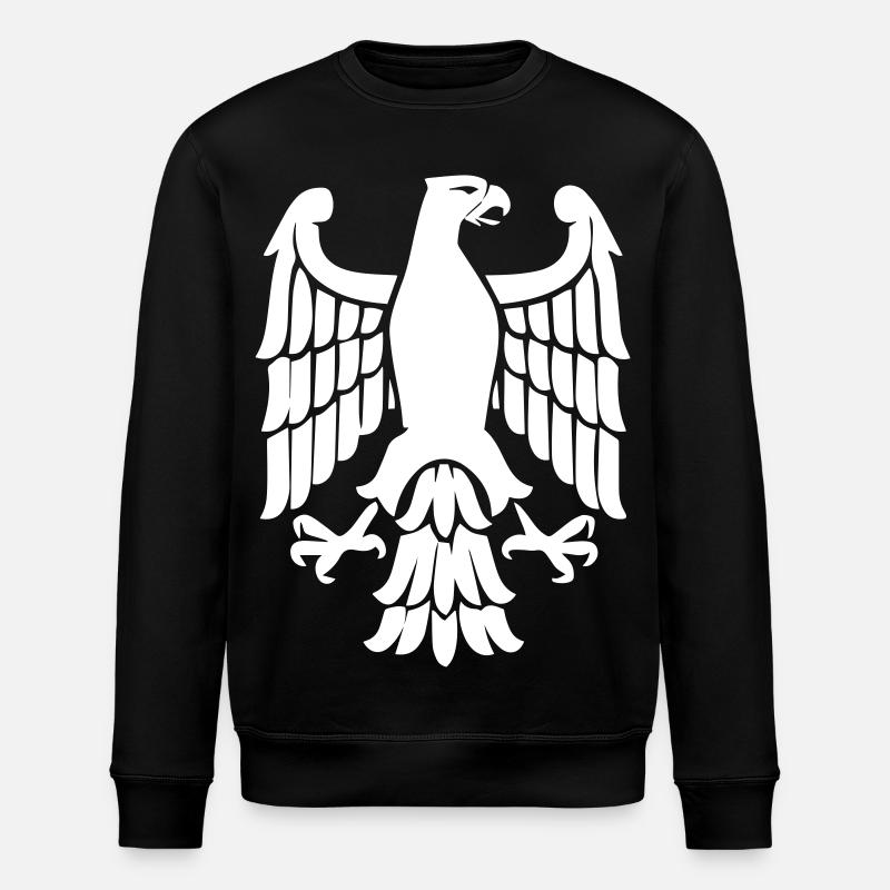 Eagle Icon - Stanley/Stella ROLLER Unisex Organic Sweatshirt - black