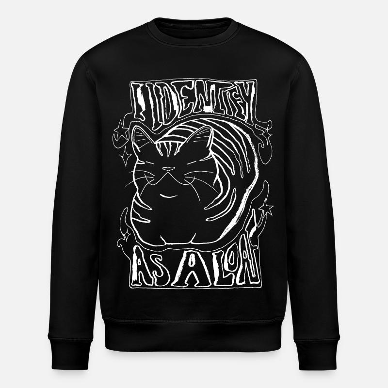 I IDENTIFY AS A LOAF - Stanley/Stella ROLLER Unisex Organic Sweatshirt - black