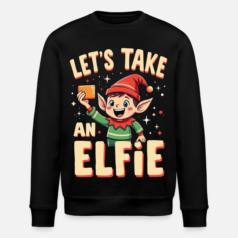 Prenons un elfie - Sweat bio ROLLER Stanley/Stella Unisexe - noir